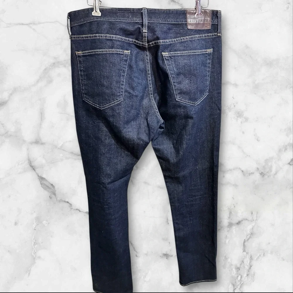 AG Adriano Goldschmied The Everett Slim Straight Dark Wash Mens‎ Pants 36x36(37)
